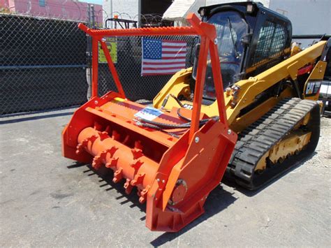 skid steer mulching heads|skid steer with mulching head for sale.